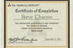 Steve Chacon Silver Master Of Ceremonies Training
